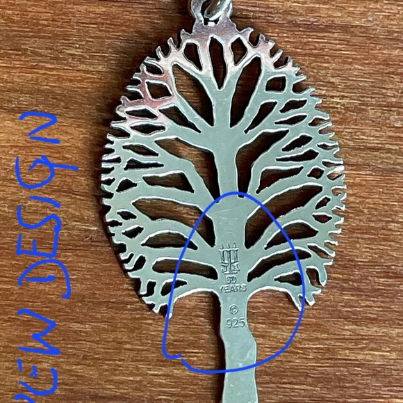 Retired James Avery Le Arbre Pendant, this is the older design, PLS SEE ALL PICS - Picture 3 of 10